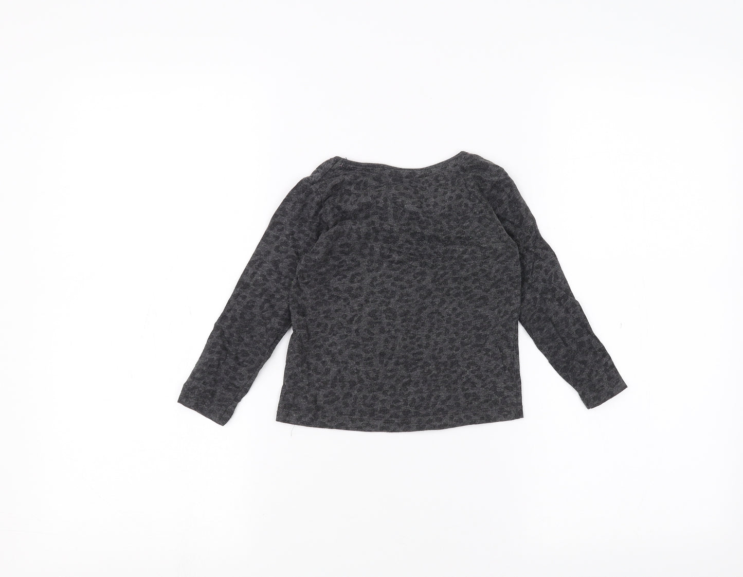 Primark Girls Black   Basic T-Shirt Size 2-3 Years