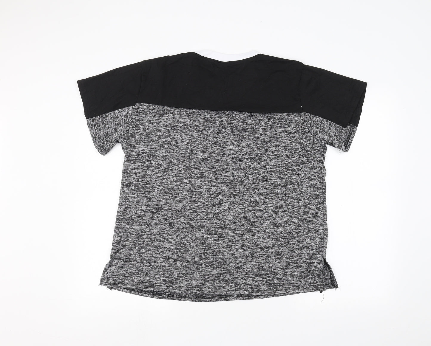 kiranniei Mens Grey   Basic T-Shirt Size 3XL