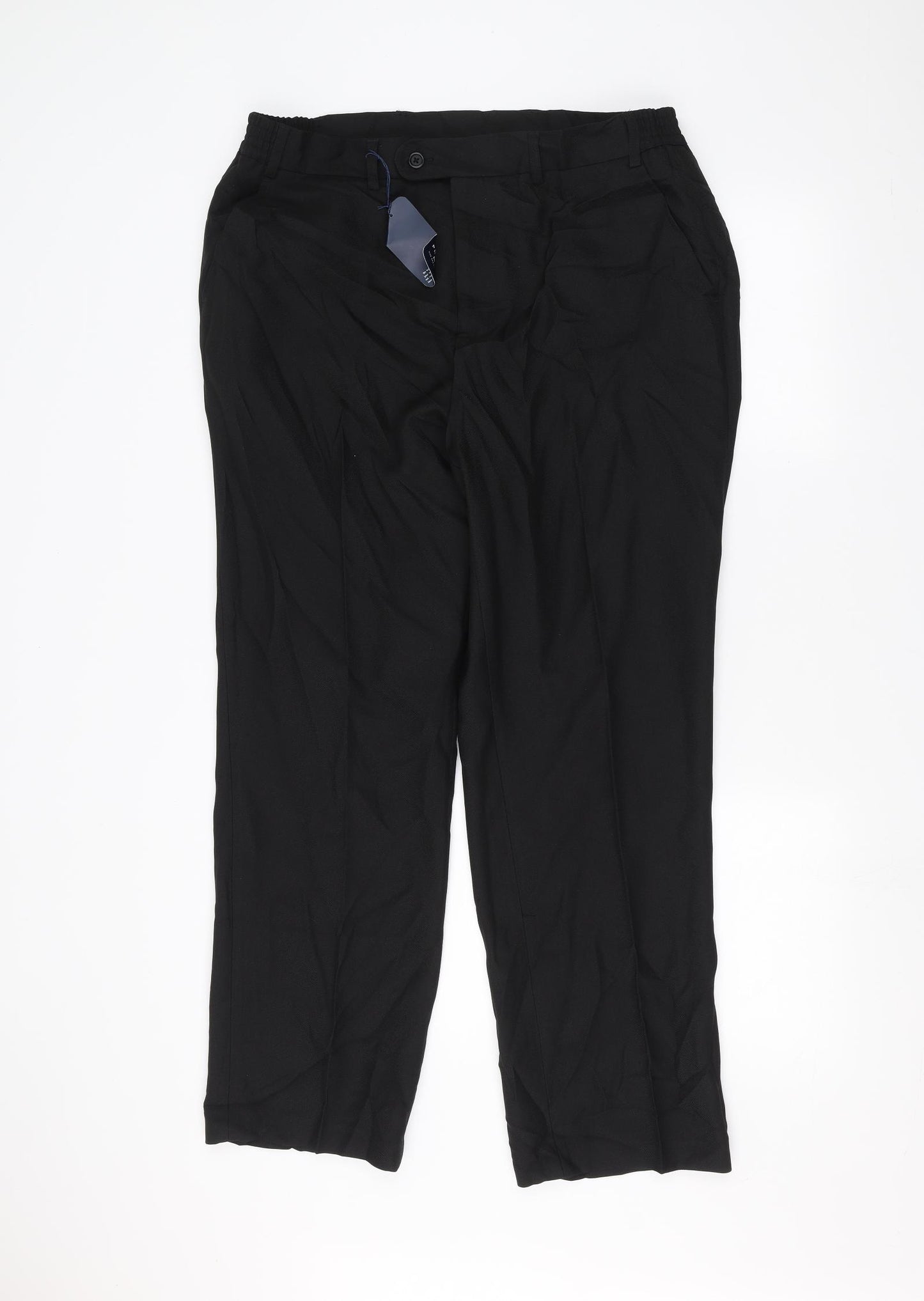 PREMIER MAN  Womens Black   Trousers  Size 8 L27 in