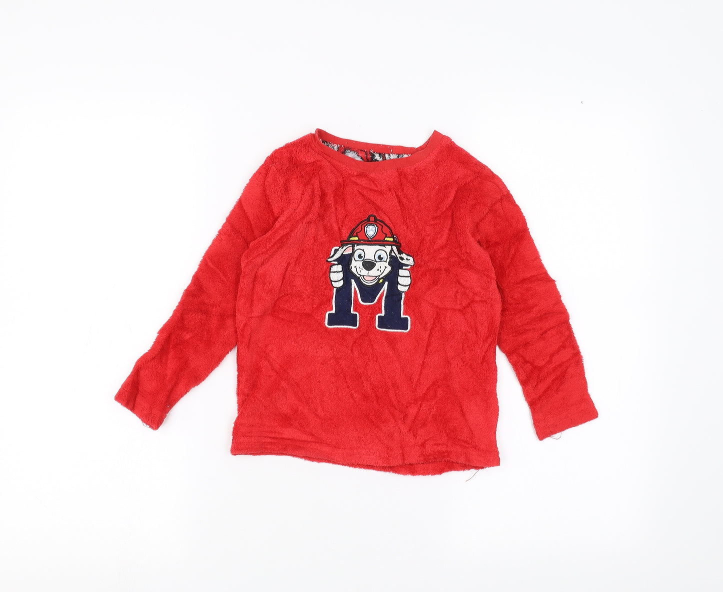 Nickelodeon Boys Red   Pullover Jumper Size 5-6 Years  - paw patrol