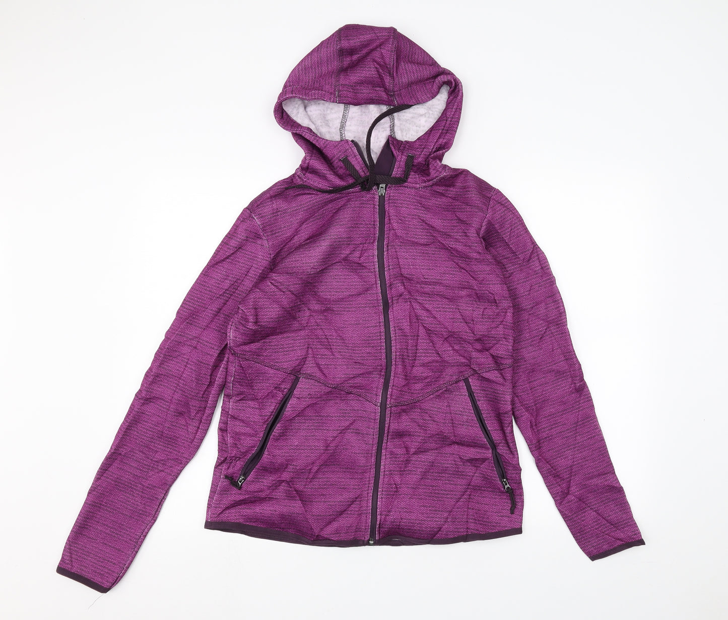 Crane Womens Pink   Full Zip Hoodie Size 12