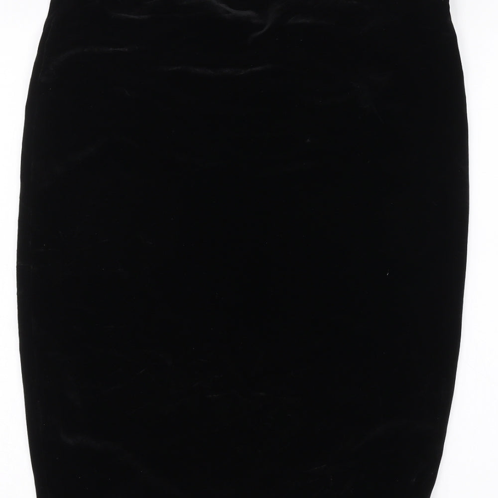 Costes Womens Black   A-Line Skirt Size XL