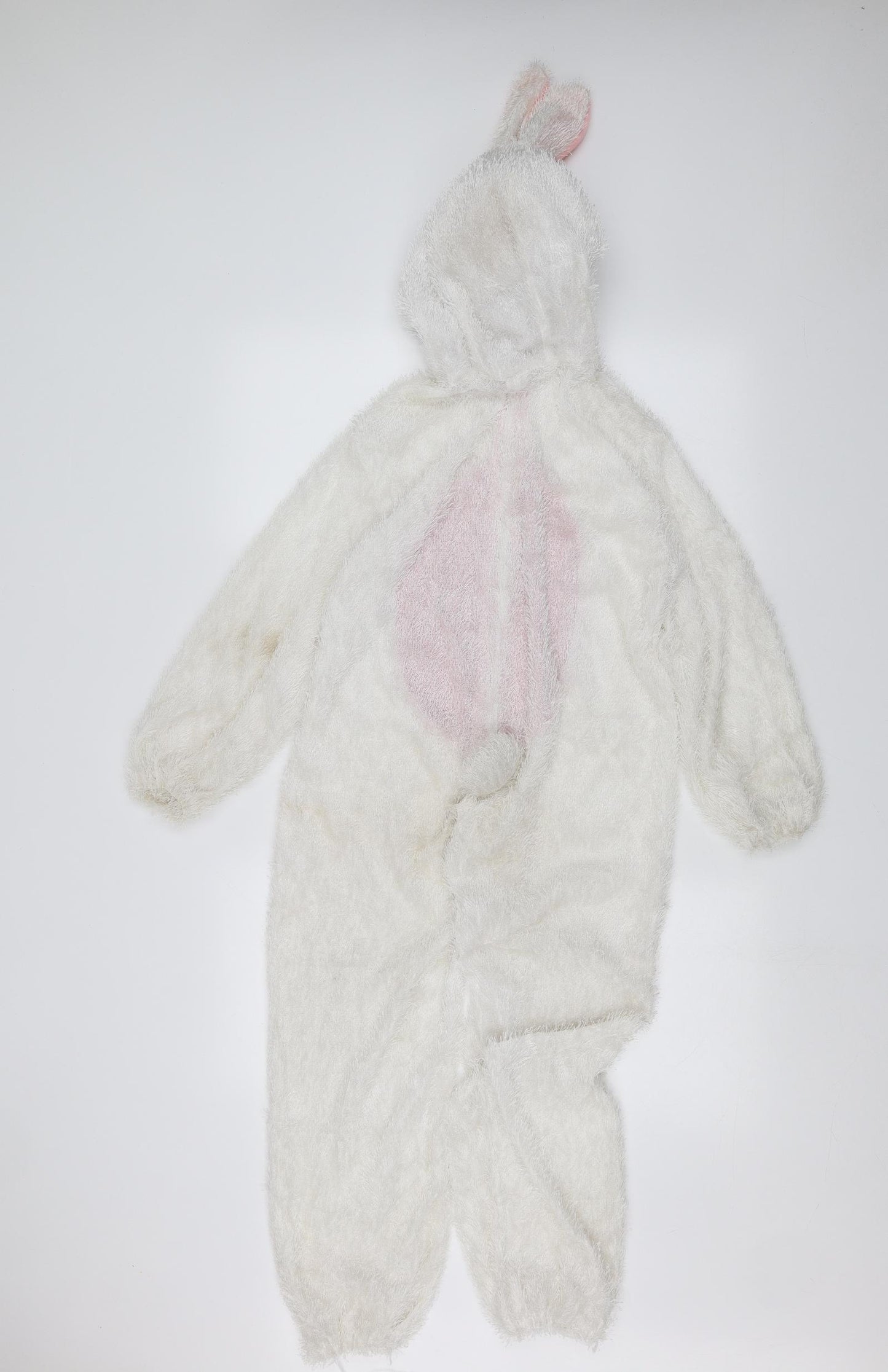 Smiffys Girls White Solid  Cami One Piece Size 8-9 Years  - Rabbit