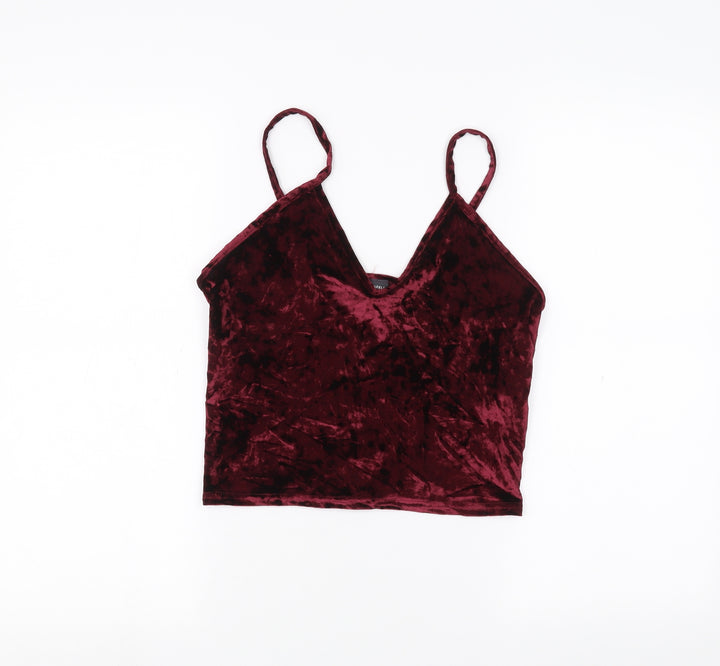 Sparkle & Fade Womens Red   Basic T-Shirt Size M