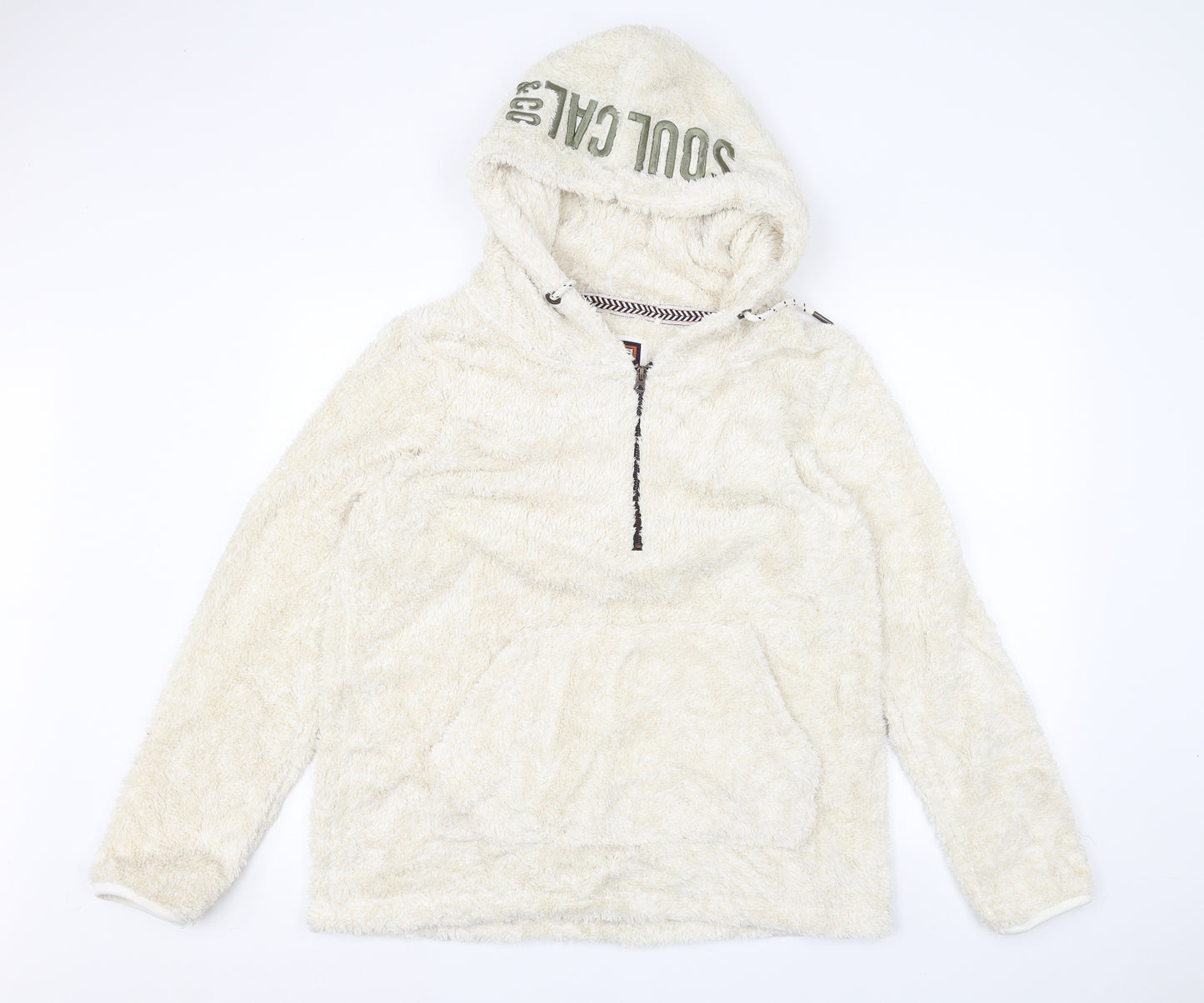 SoulCal&Co Womens White   Pullover Hoodie Size M