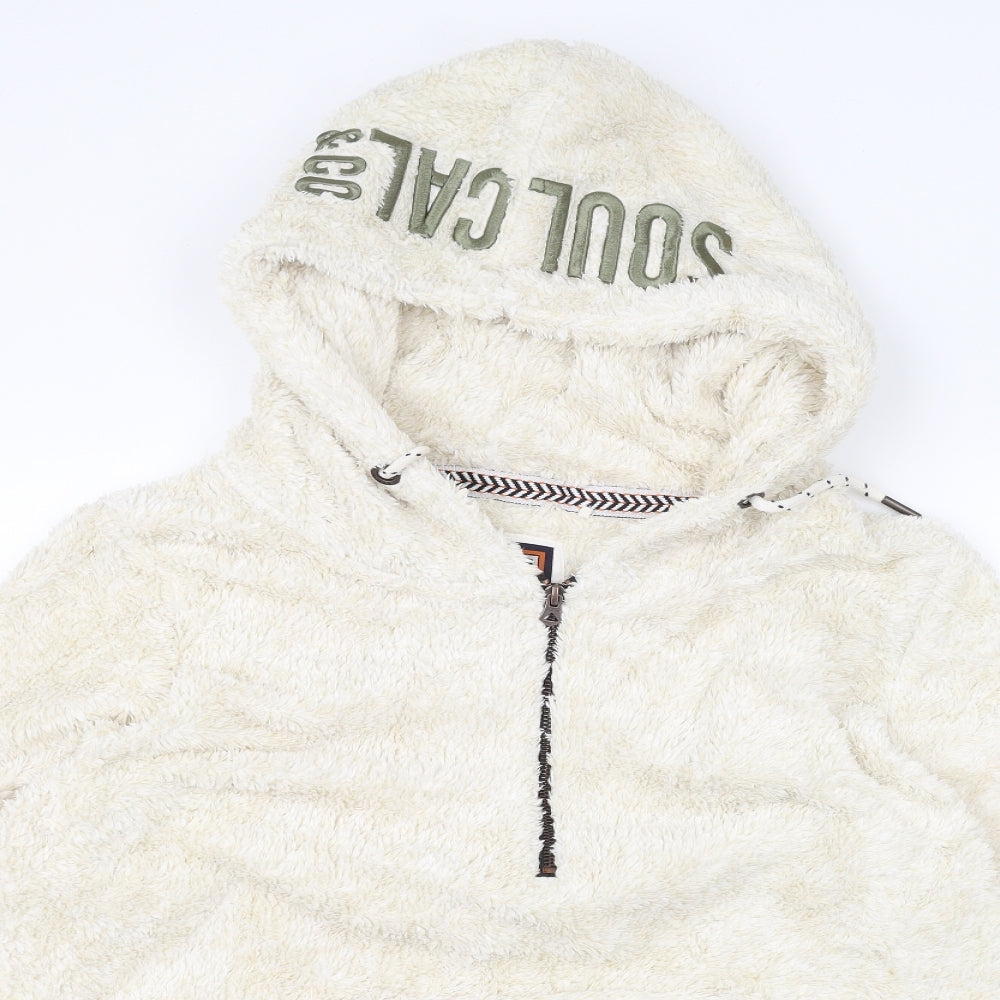 SoulCal&Co Womens White   Pullover Hoodie Size M