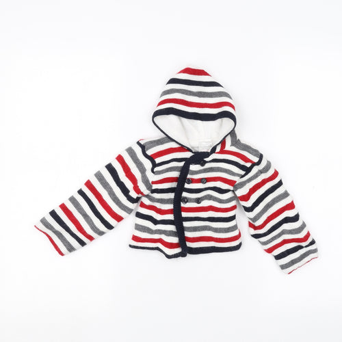 Nursery Rhyme Baby White Striped  Jacket  Size 3-6 Months