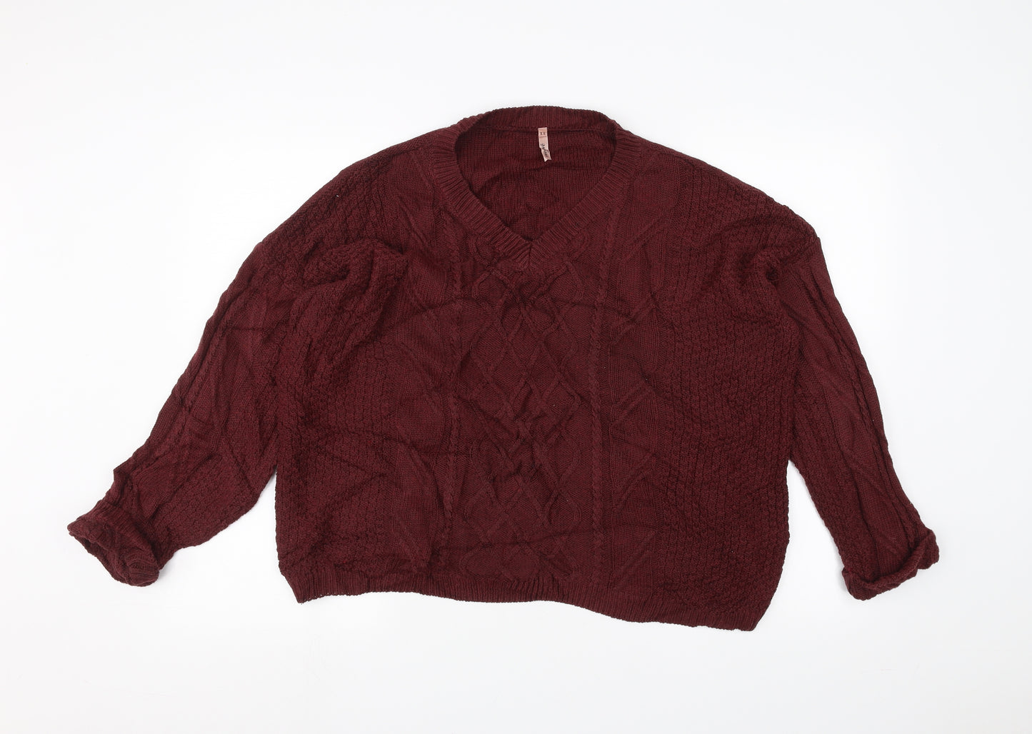 sweete Womens Red   Pullover Jumper One Size