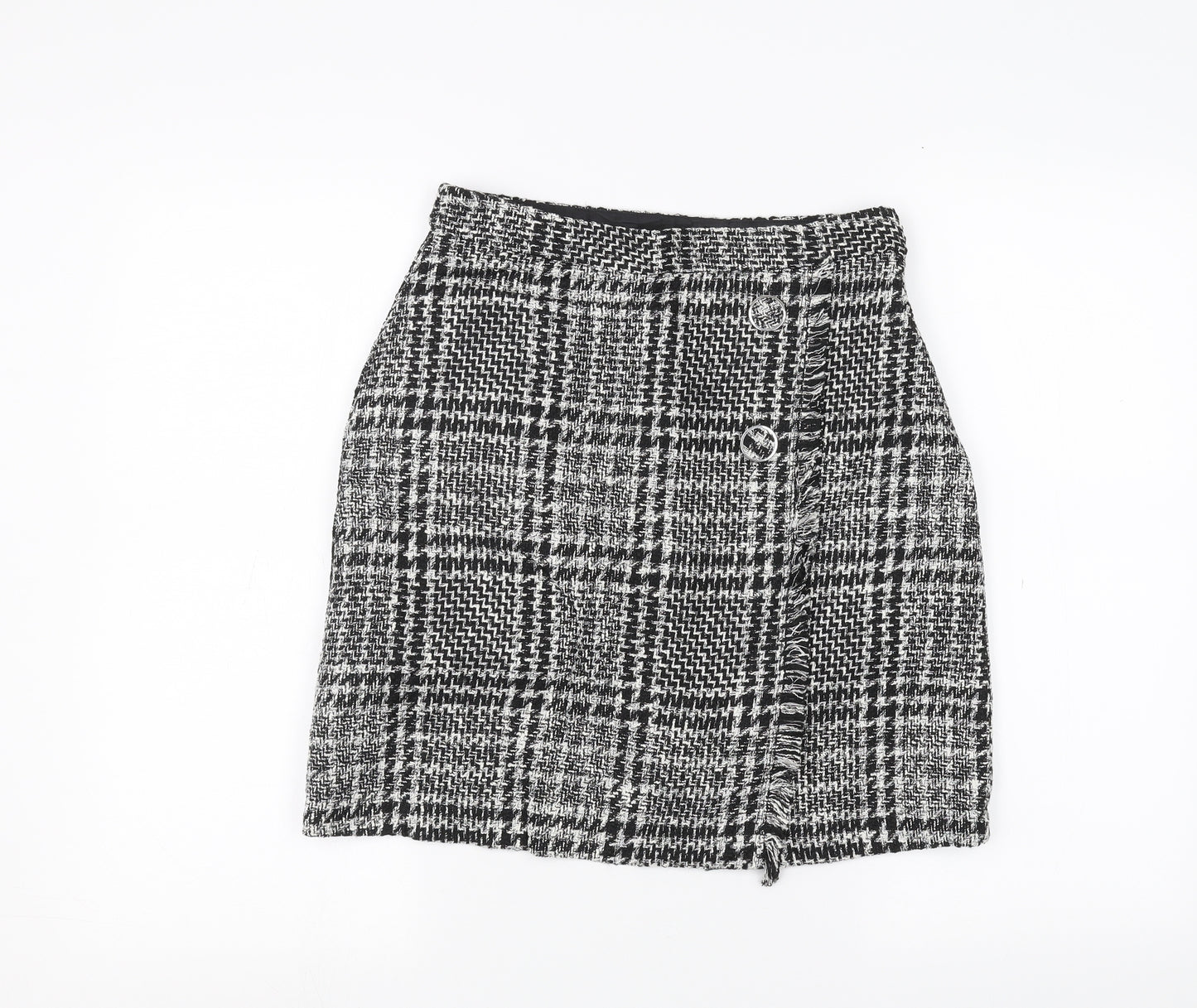 F&F Womens Black   A-Line Skirt Size 8