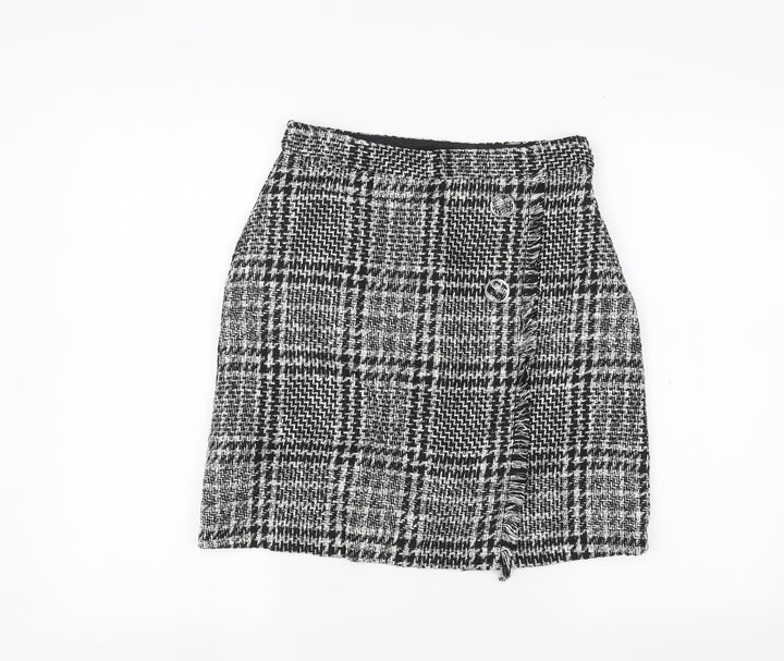 F&F Womens Black A-Line Skirt Size 8