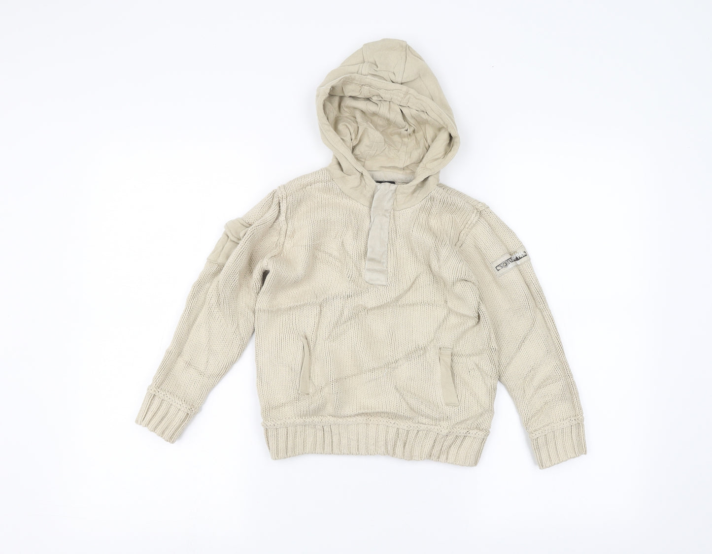 NEXT Boys Beige   Pullover Hoodie Size 4-5 Years