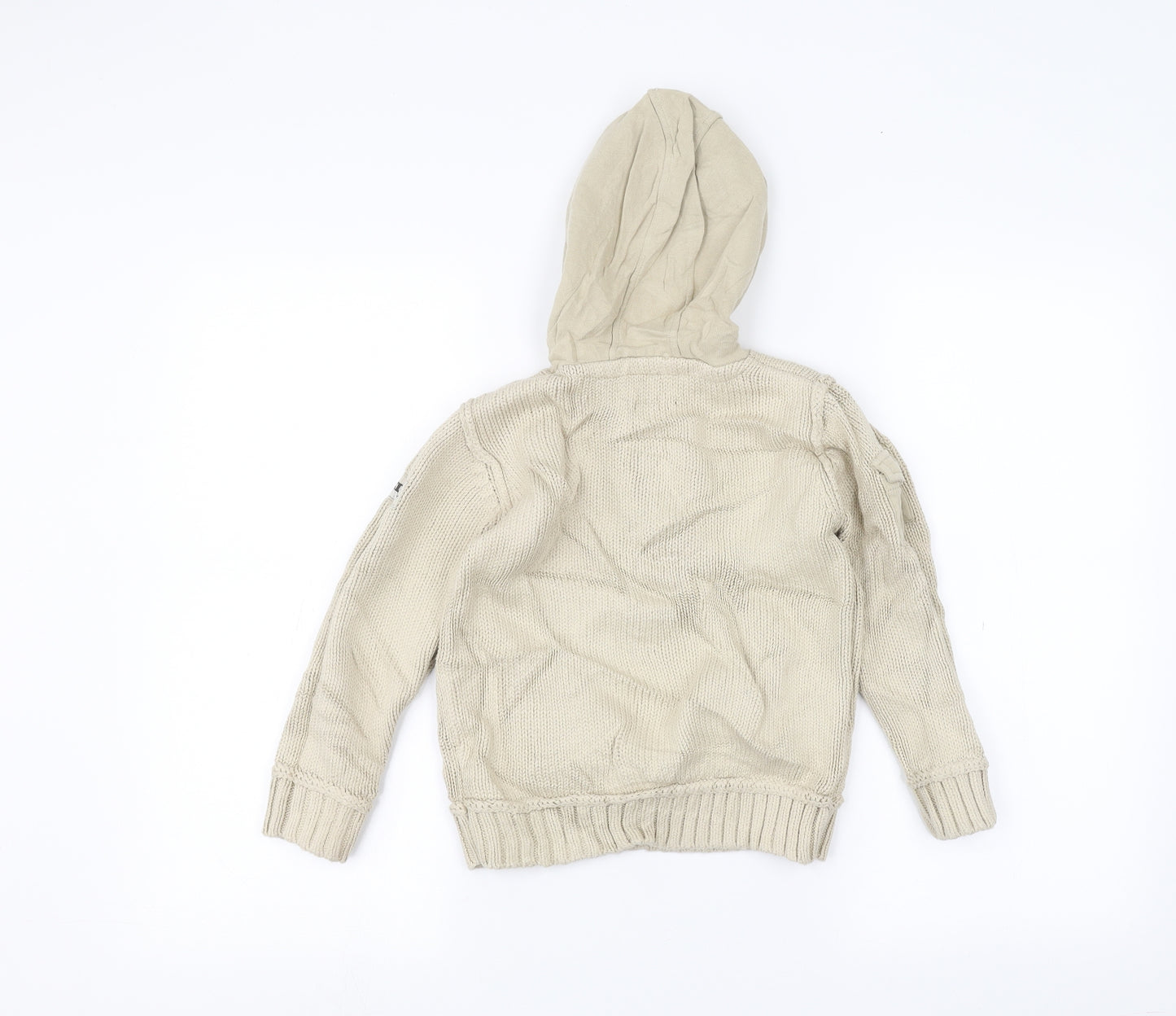 NEXT Boys Beige   Pullover Hoodie Size 4-5 Years