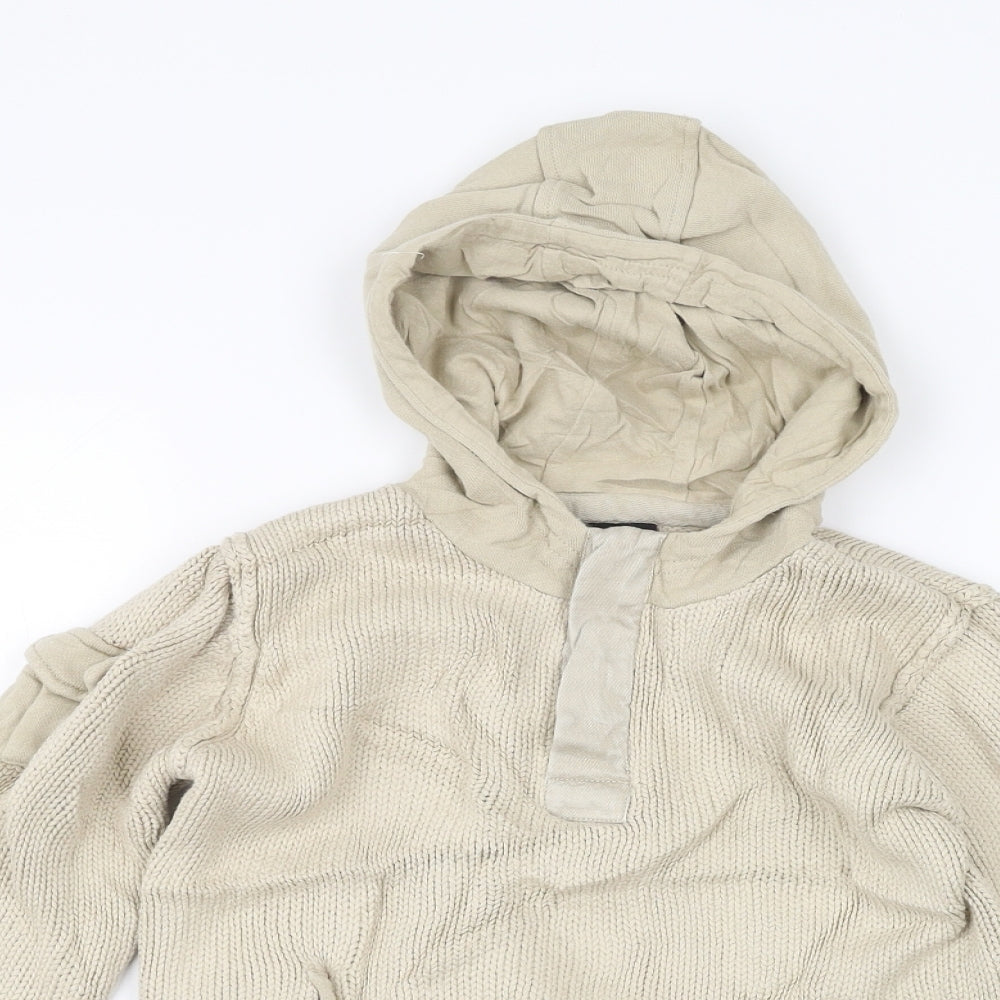 NEXT Boys Beige   Pullover Hoodie Size 4-5 Years