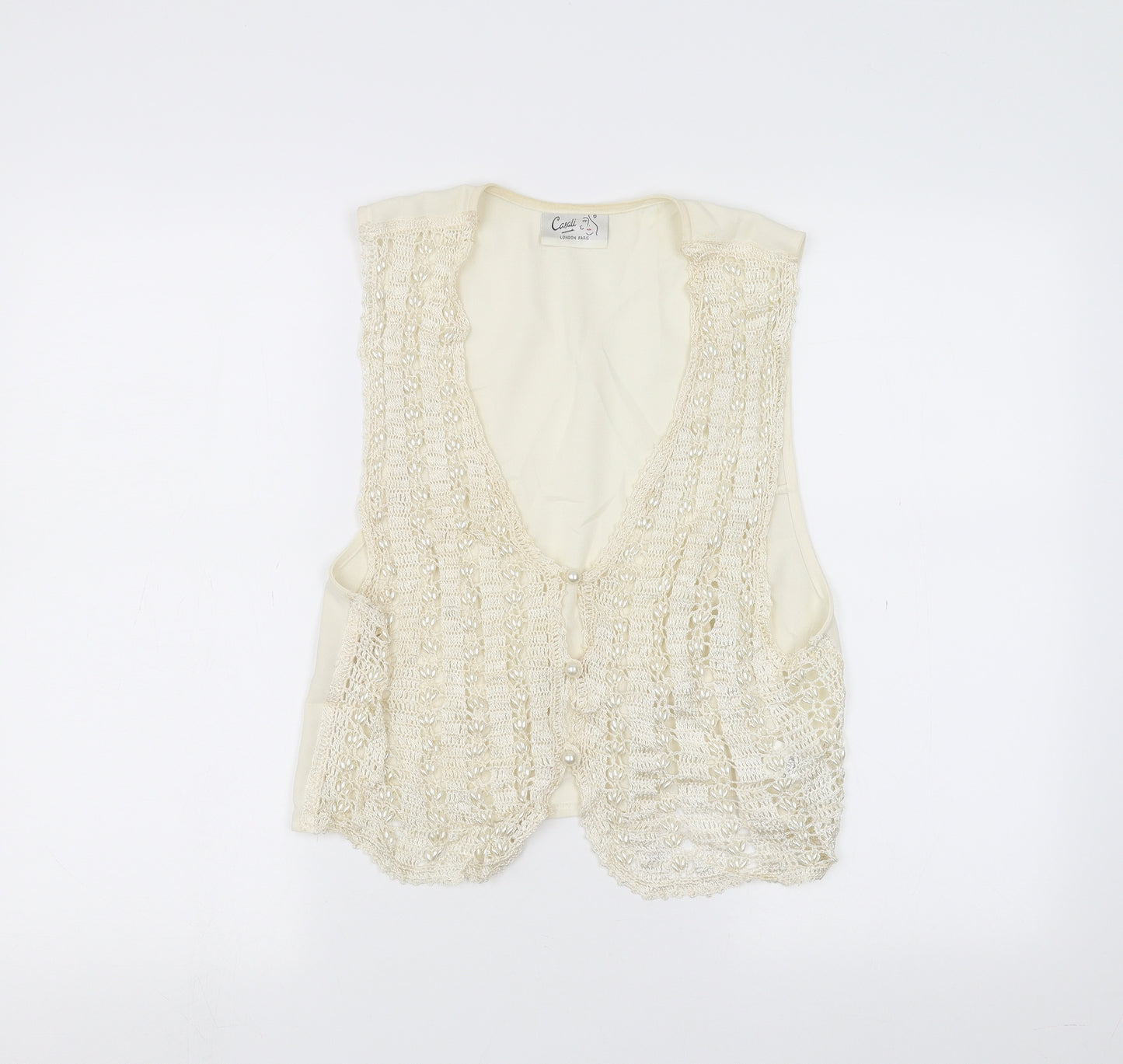 Casali Womens White   Cardigan Jumper Size M