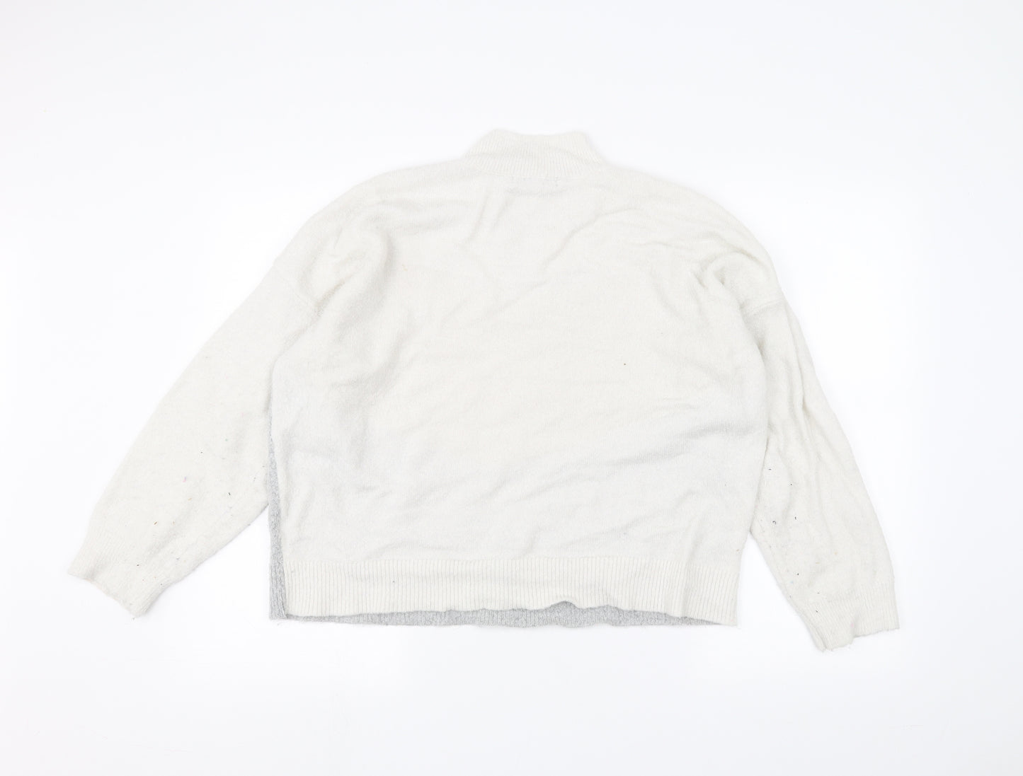 Oasis Womens White   Pullover Jumper Size L