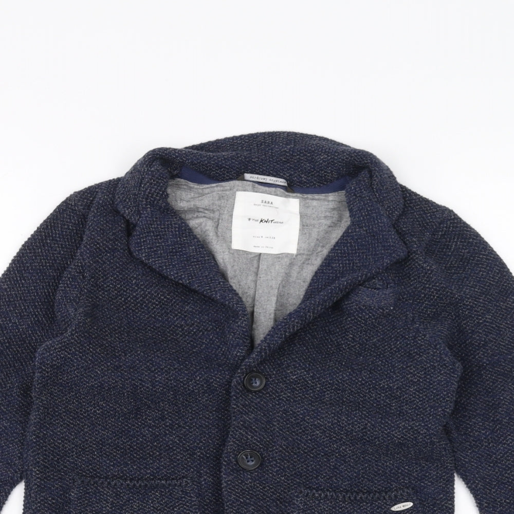 Zara Girls Blue   Jacket Coatigan Size 9 Years
