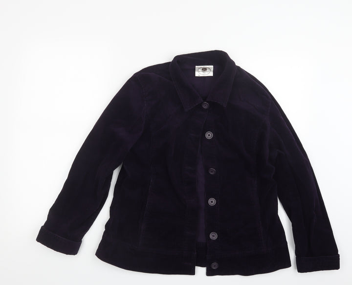 Nightingales Womens Purple Jacket Size 14