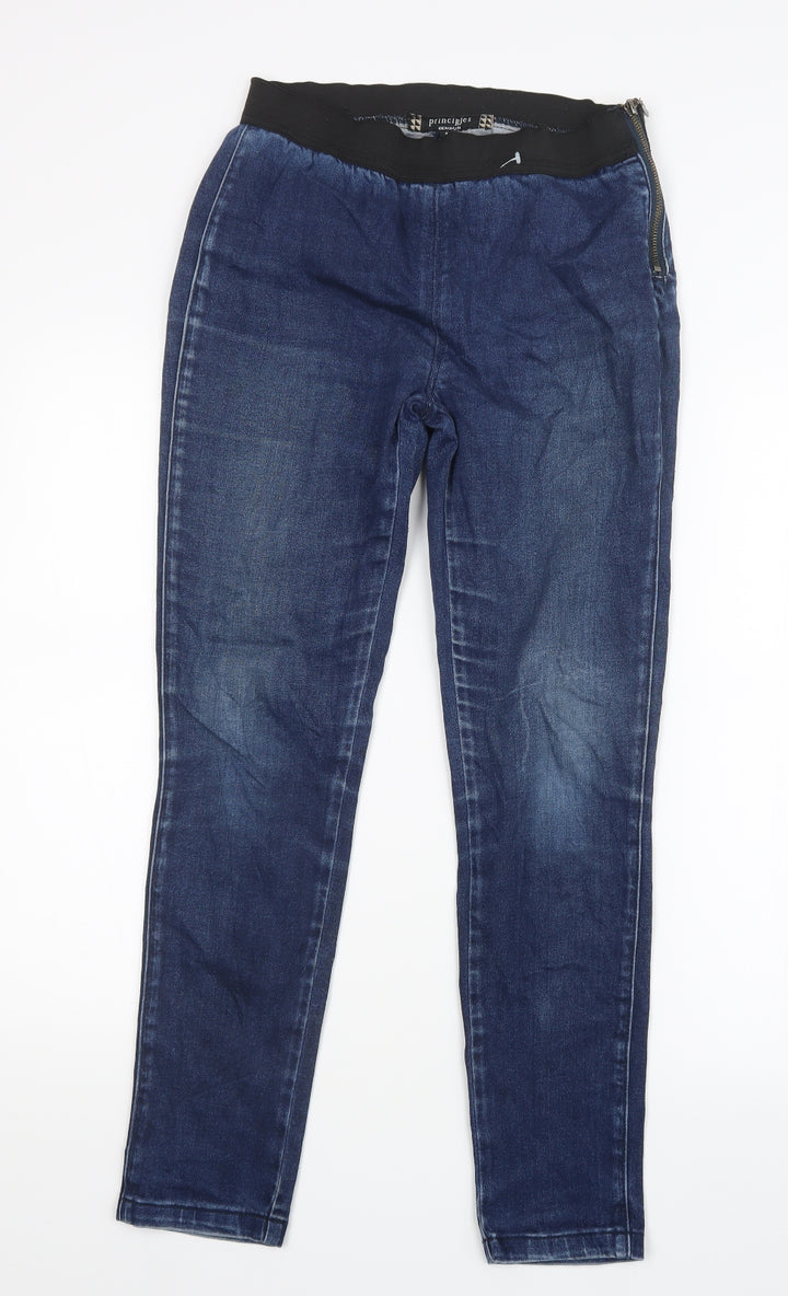 Principles Womens Blue  Denim Straight Jeans Size 8 L28 in