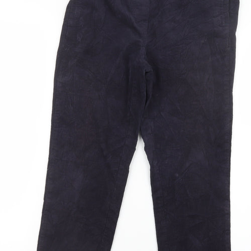 Marks and Spencer Womens Purple  Velvet Trousers  Size 10 L24 in