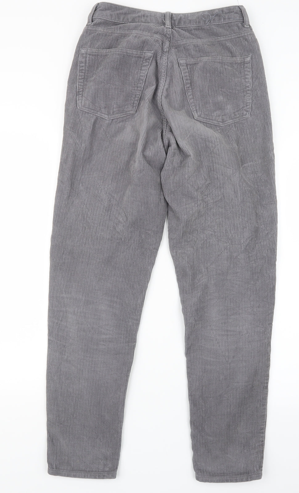 Topshop Womens Grey  Velvet Trousers  Size 27 in L29.5 in - Mom Fit