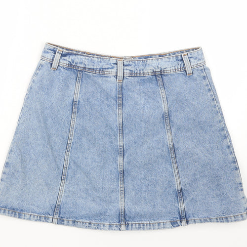 Divided by H&M Womens Blue  Denim Straight & Pencil Skirt Size 12