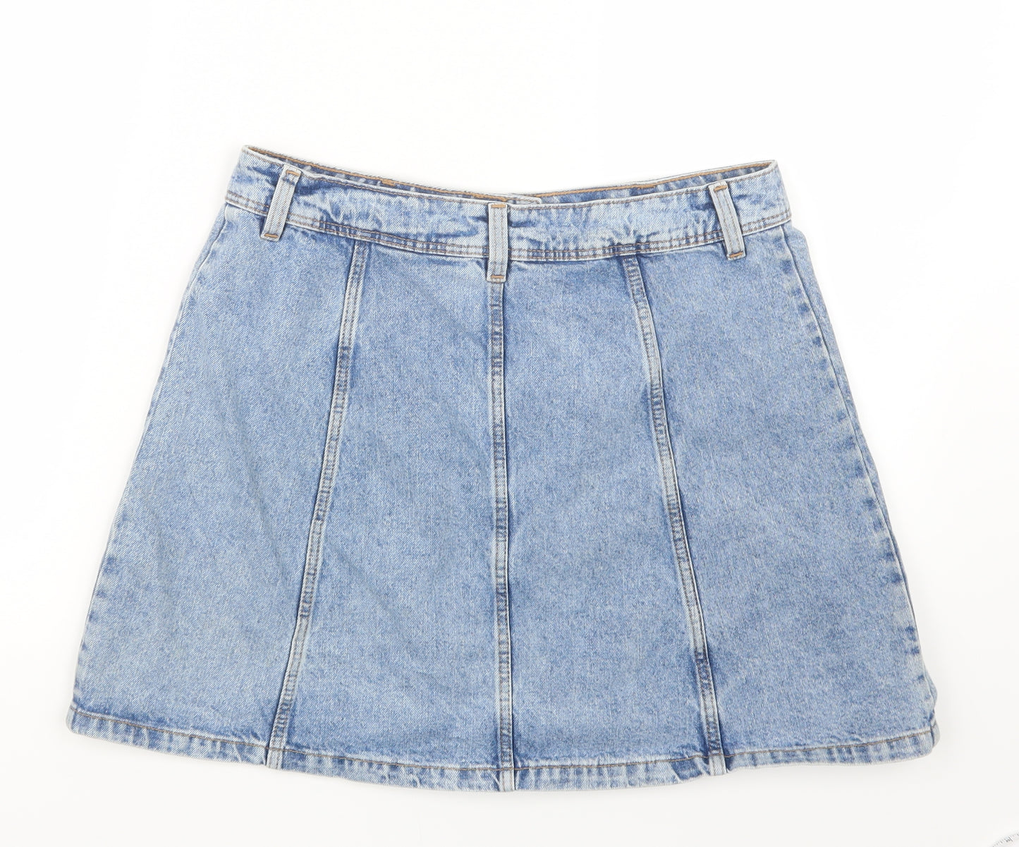 Divided by H&M Womens Blue  Denim Straight & Pencil Skirt Size 12