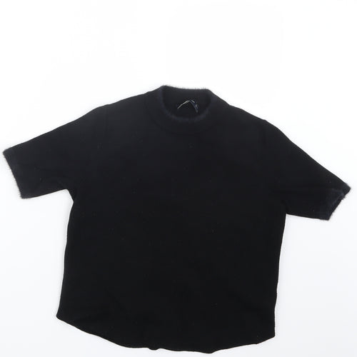 Zara Womens Black  Knit Pullover Jumper Size M