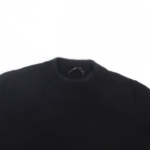 Zara Womens Black  Knit Pullover Jumper Size M
