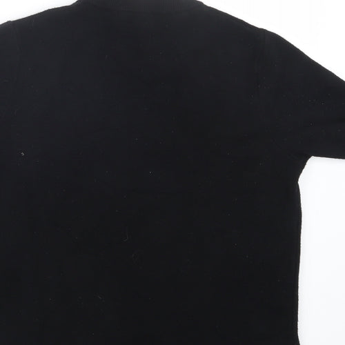 Zara Womens Black  Knit Pullover Jumper Size M