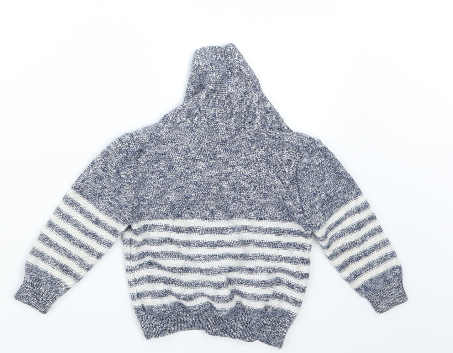 George Boys Blue  Knit Cardigan Jumper Size 12-18 Months