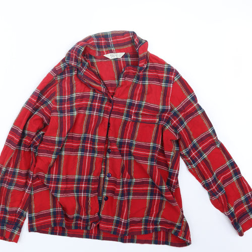 Love to Lounge Womens Red Check  Top Pyjama Top Size 14