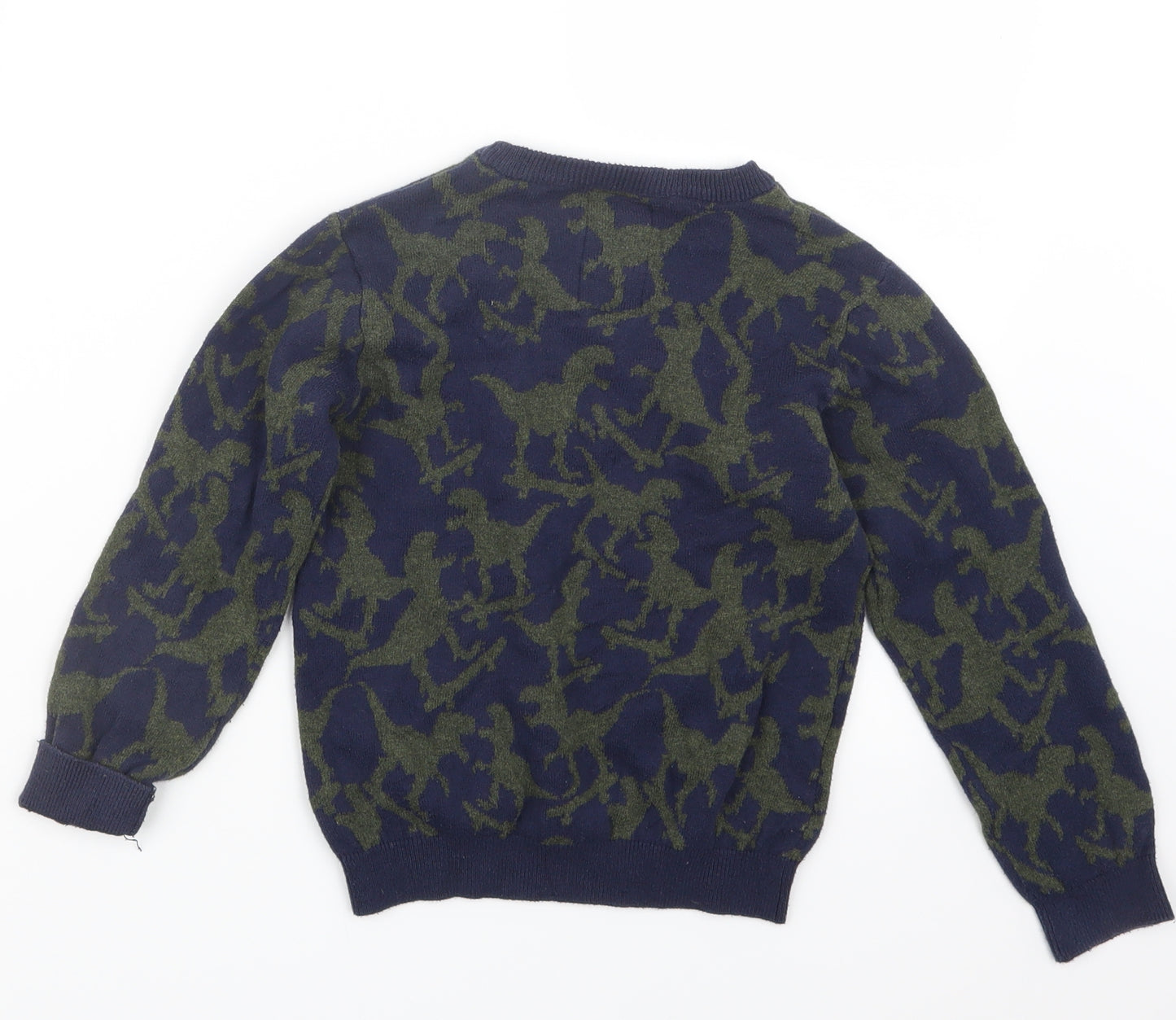 F&F Boys Blue  Knit Pullover Jumper Size 5-6 Years