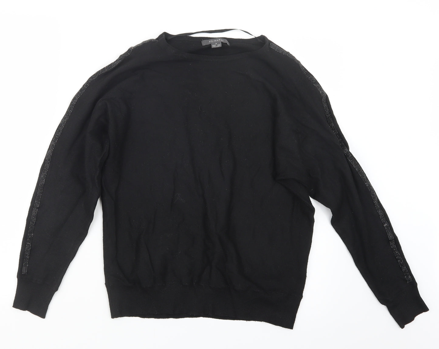 Primark Womens Black  Knit Pullover Jumper Size 10