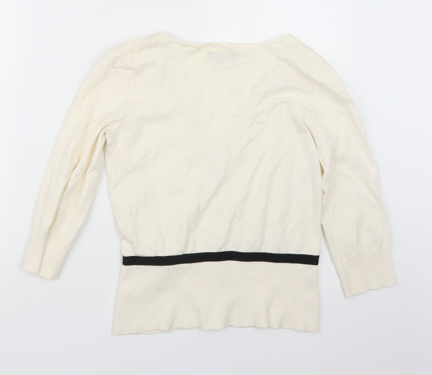 Coast Womens Ivory  Knit Cardigan Jumper Size 12