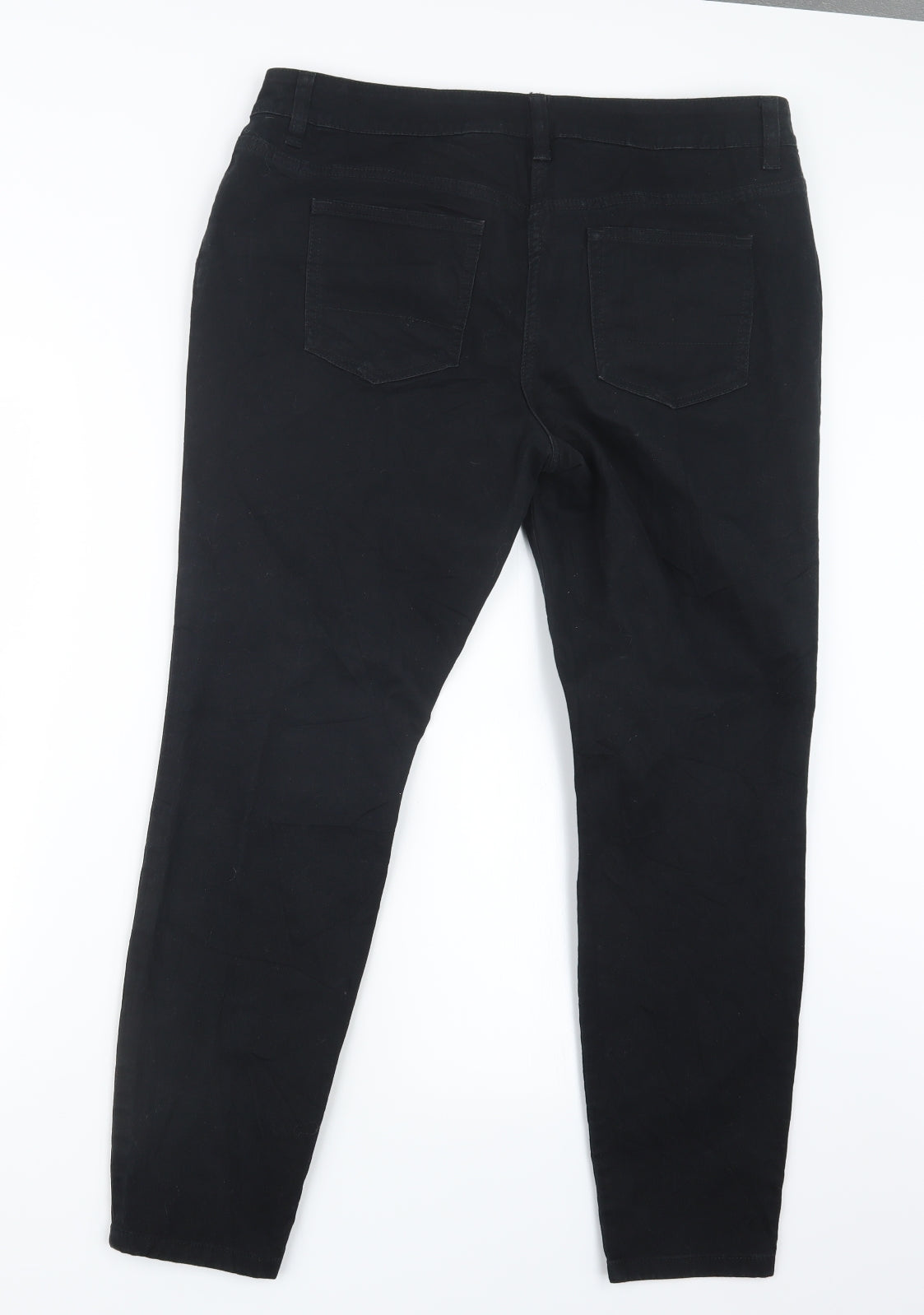 NEXT Womens Black  Denim Skinny Jeans Size 16 L28 in