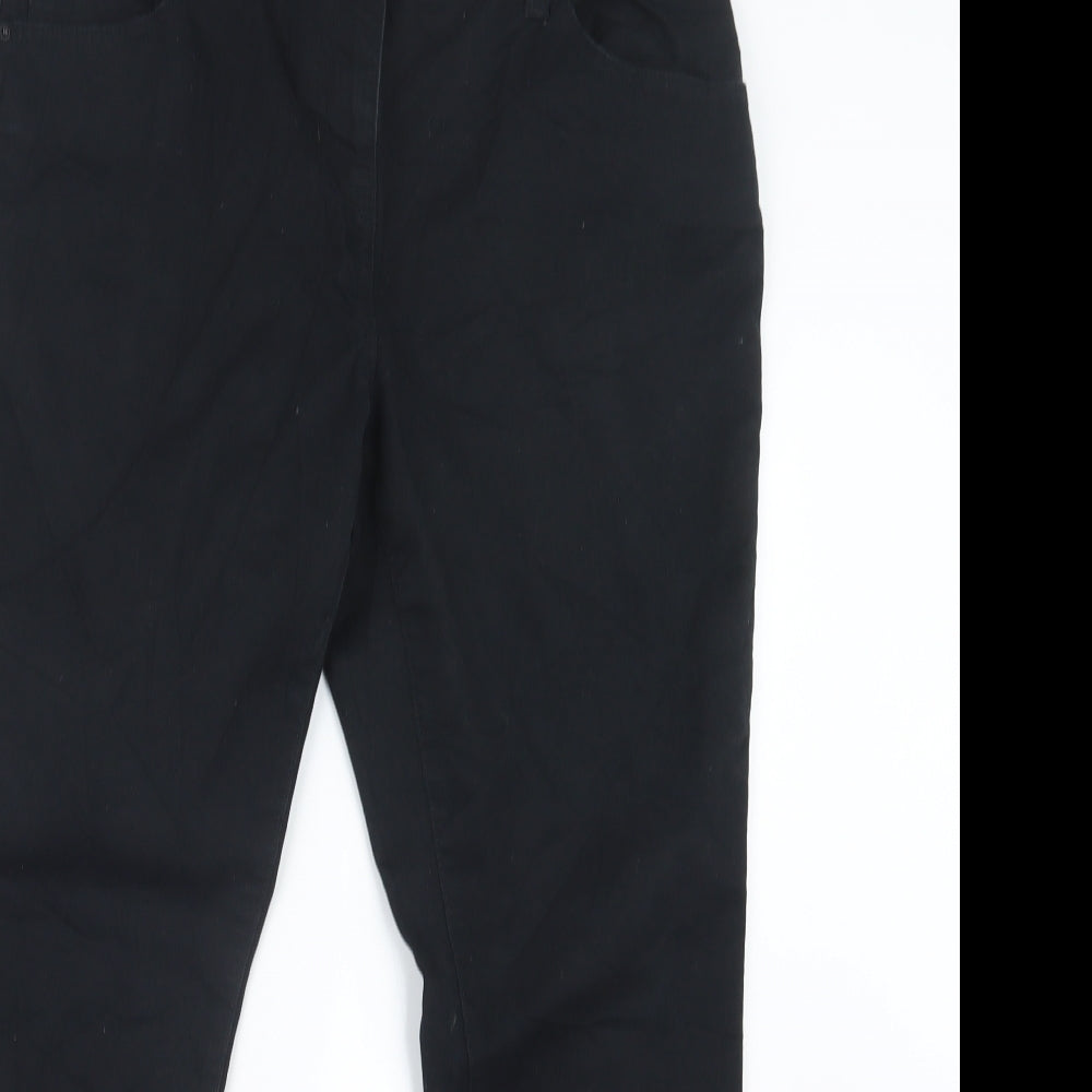 NEXT Womens Black  Denim Skinny Jeans Size 16 L28 in