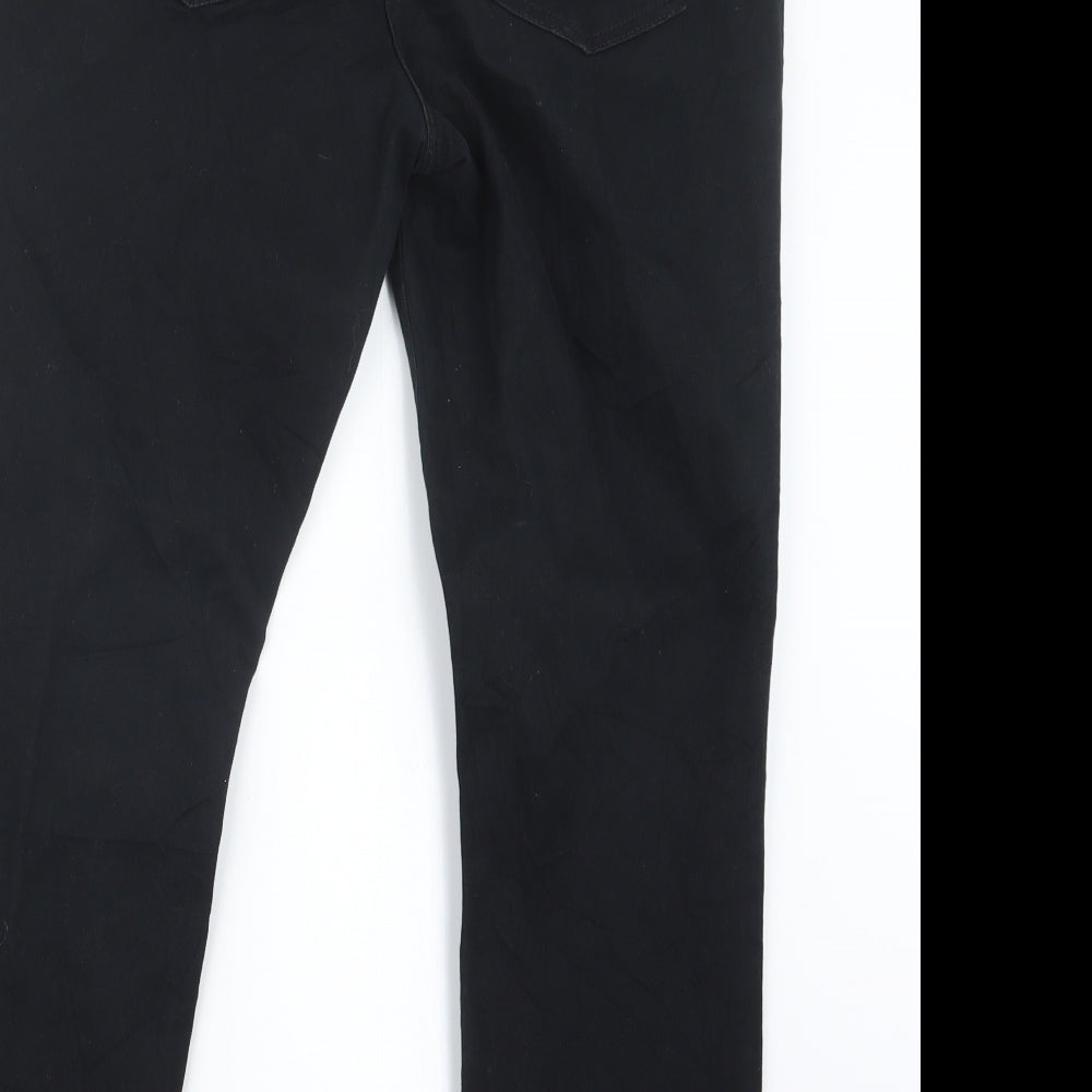 NEXT Womens Black  Denim Skinny Jeans Size 16 L28 in