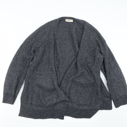 Fat Face Womens Grey  Knit Cardigan Jumper Size 14