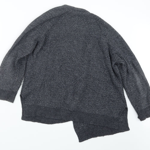 Fat Face Womens Grey  Knit Cardigan Jumper Size 14