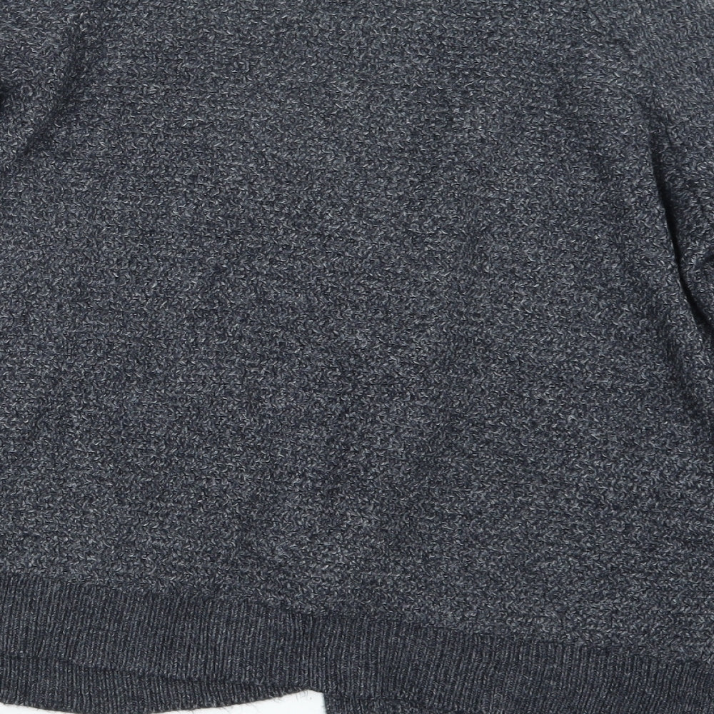 Fat Face Womens Grey  Knit Cardigan Jumper Size 14