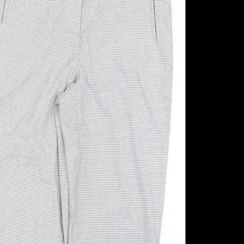 Carolina Belle Womens Grey Houndstooth  Trousers  Size 14 L25.5 in