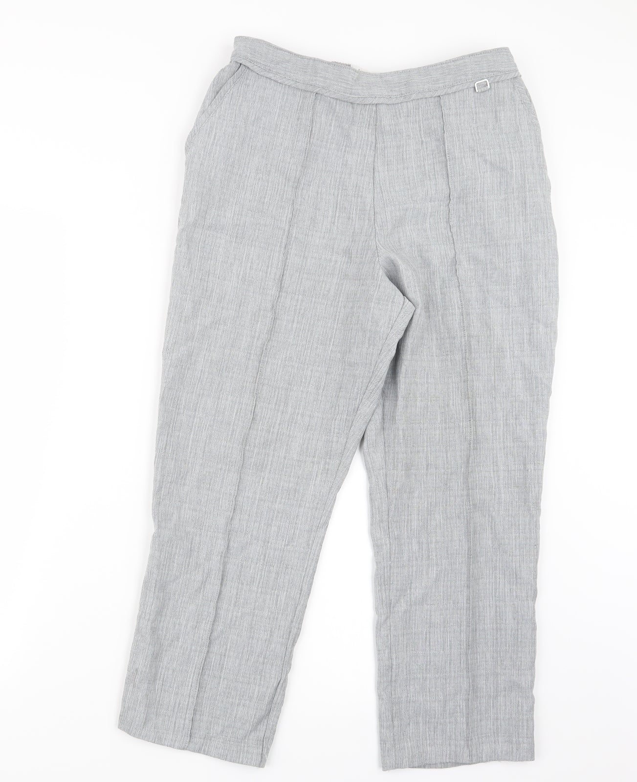Marks and Spencer Womens Grey   Trousers  Size 12 L24 in