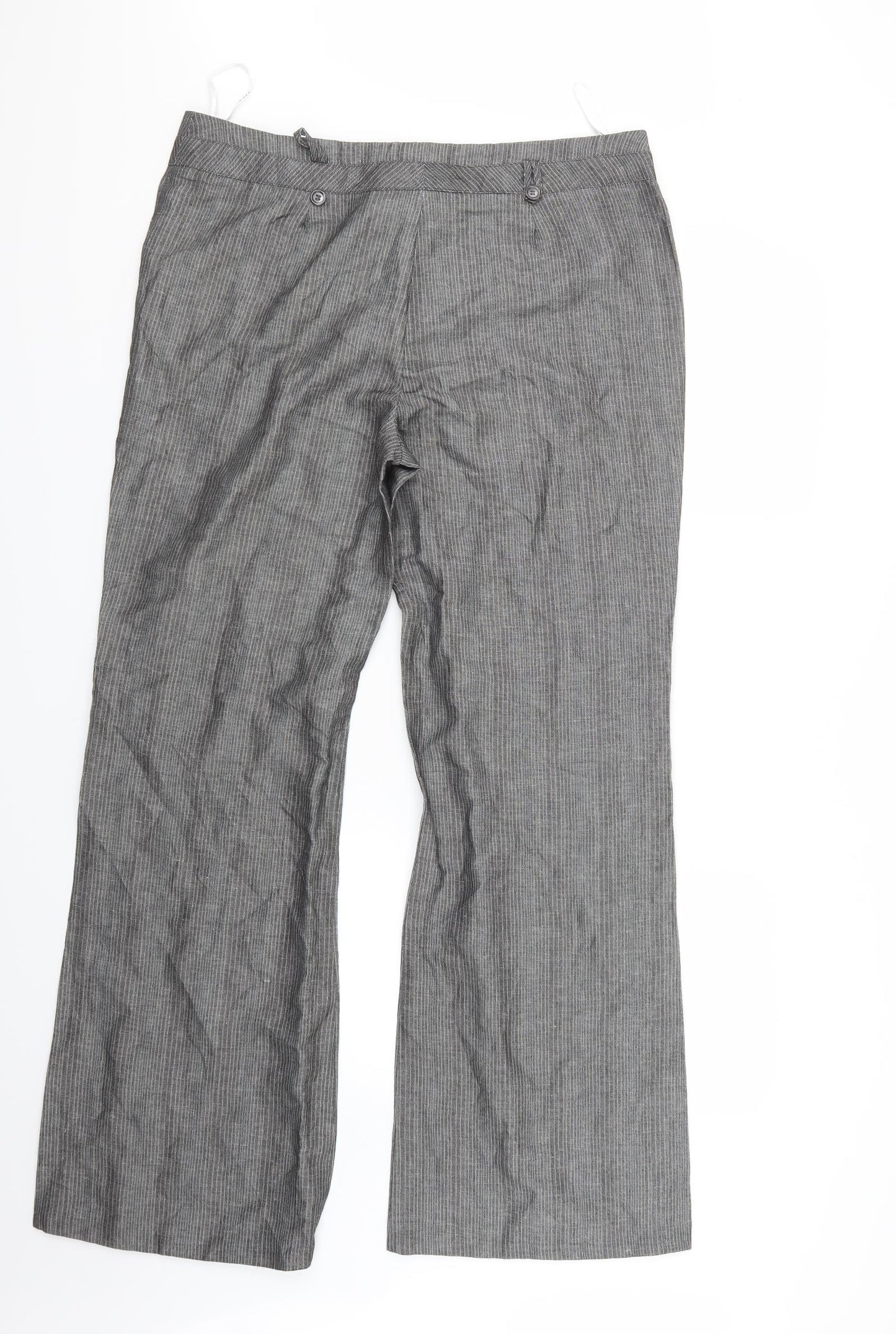 Off Shoot Womens Grey   Trousers  Size 16 L32 in