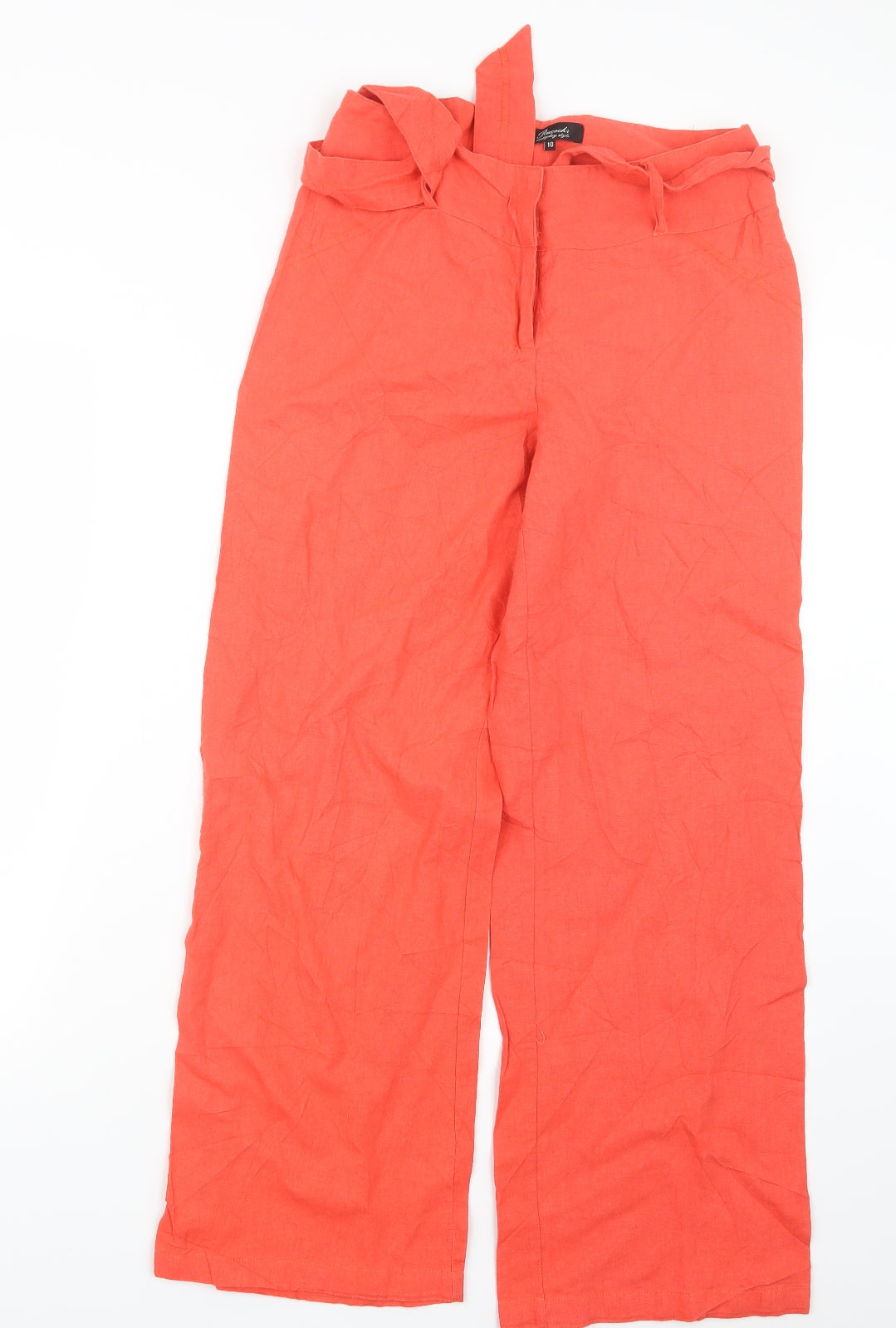 Peacocks Womens Red   Trousers  Size 10 L28 in