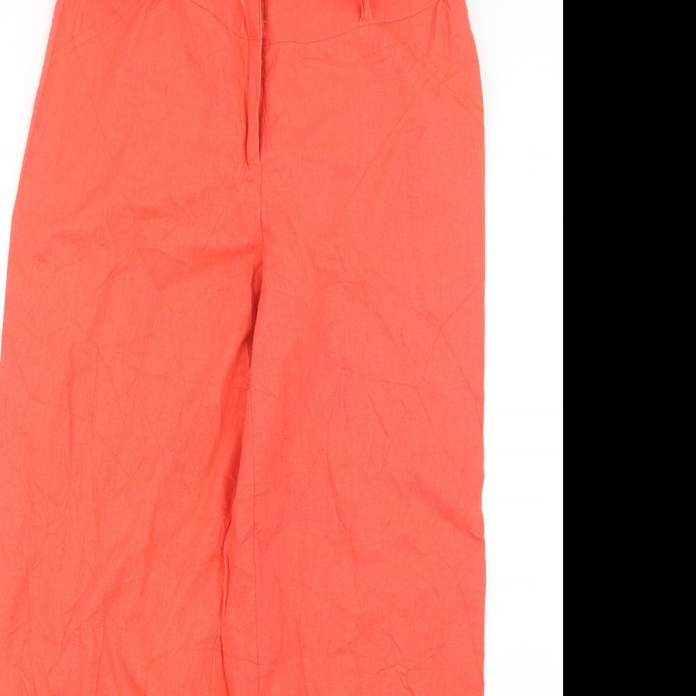 Peacocks Womens Red   Trousers  Size 10 L28 in