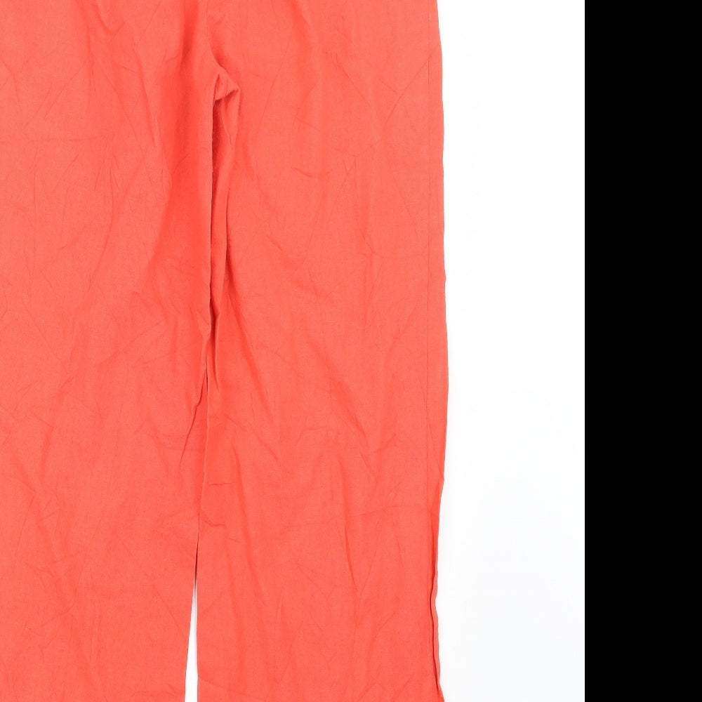 Peacocks Womens Red   Trousers  Size 10 L28 in