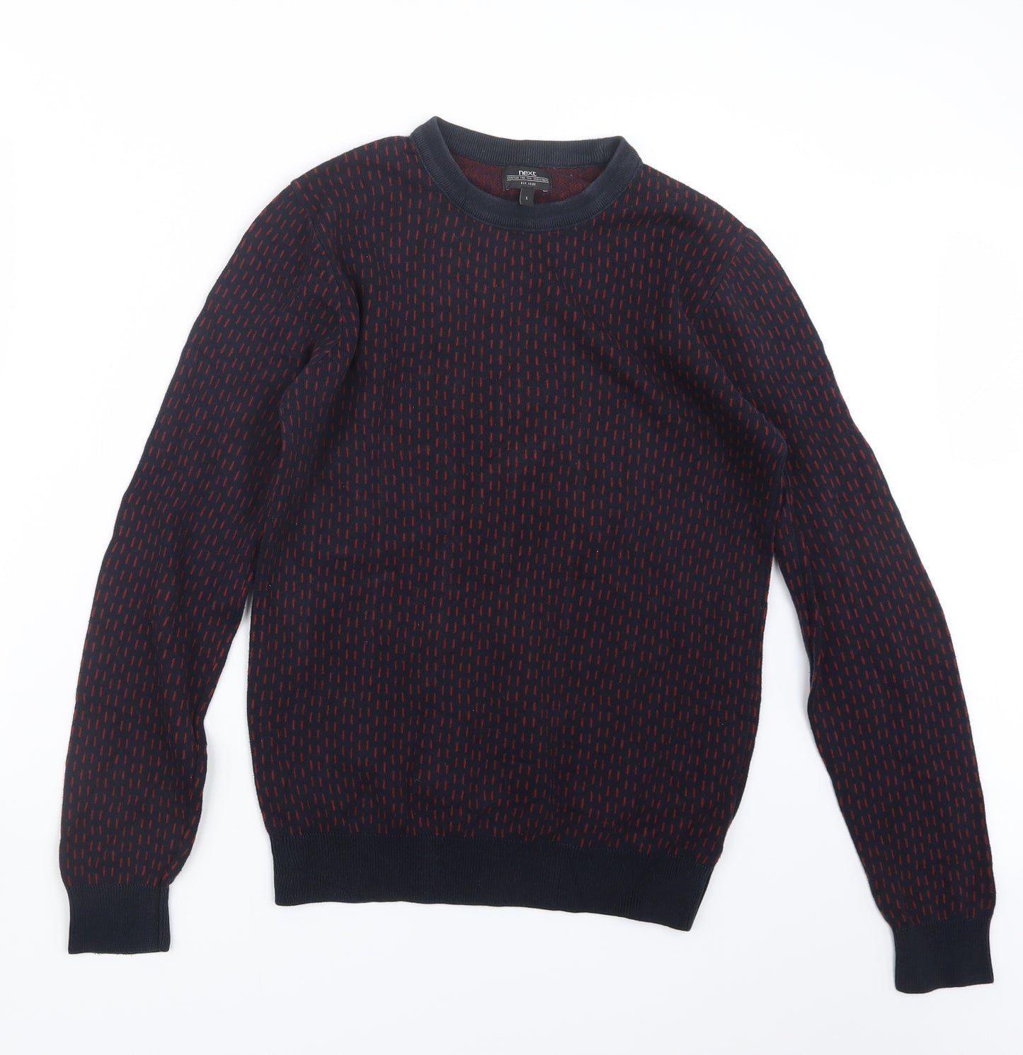 NEXT Mens Blue  Knit Pullover Jumper Size S