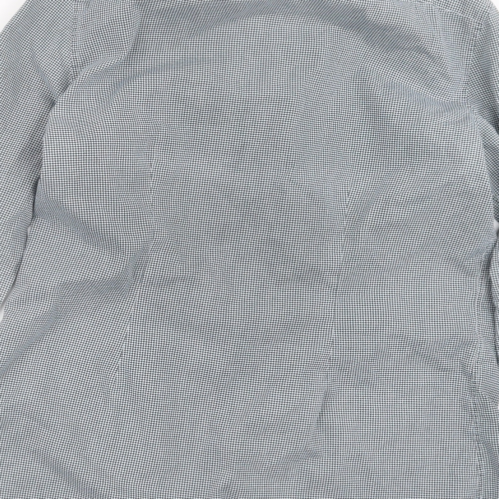 NEXT Mens Black    Button-Up Size 15.5