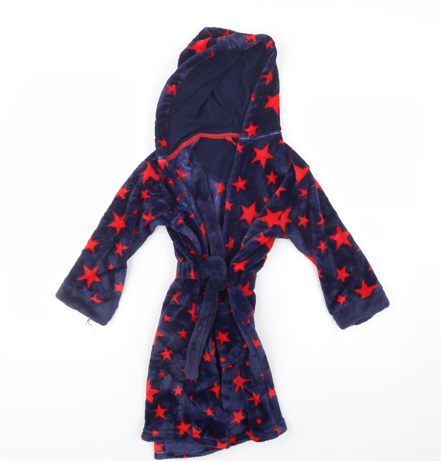 Marks and Spencer Boys Blue Geometric   Robe Size 4-5 Years