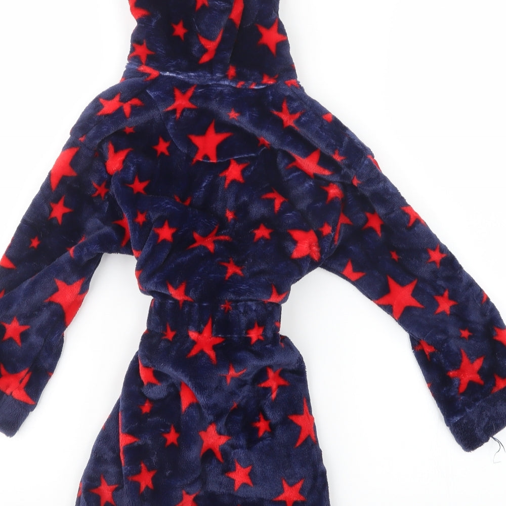 Marks and Spencer Boys Blue Geometric   Robe Size 4-5 Years